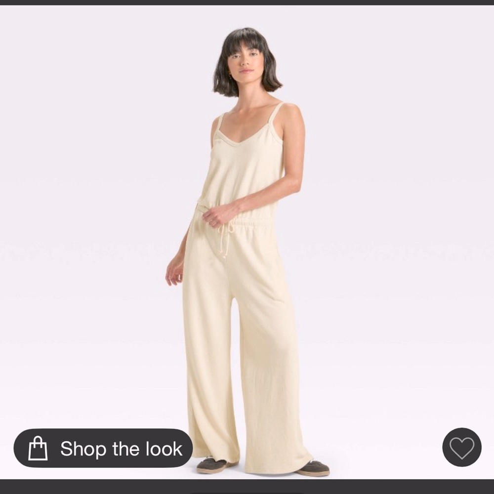 Universal Thread Cream Jumpsuit